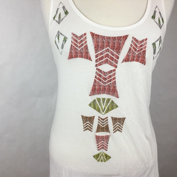 CAbi Women Tank Top Racerback Geometric Sz Medium - Picture 3 of 8